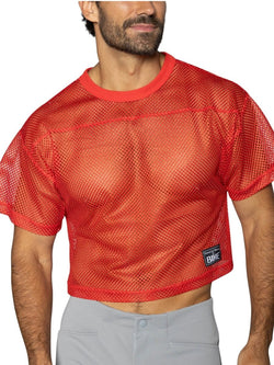 BIKE Athletic Men's activewear BAM134 Short Sleeve Practice Jersey in Color Bright Red thumbnail 2