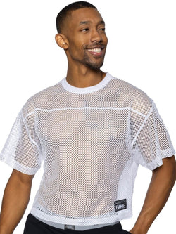 BIKE Athletic Men's activewear BAM134 Short Sleeve Practice Jersey Color Color White thumbnail 2