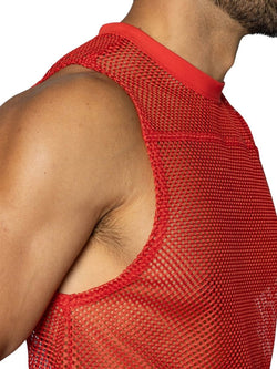 BIKE Athletic Men's activewear BAM135 Sleeveless Practice Jersey Color Color Red thumbnail 4
