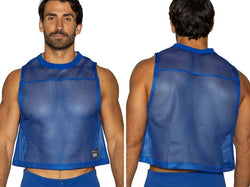 BIKE Athletic Men's activewear BAM135 Sleeveless Practice Jersey in Vibrant Royal Blue Color Royal thumbnail 1