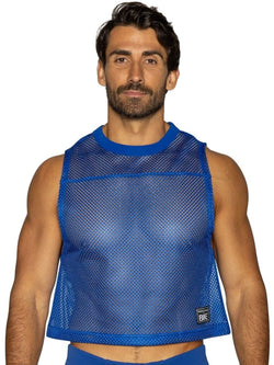 BIKE Athletic Men's activewear BAM135 Sleeveless Practice Jersey in Vibrant Royal Blue Color Royal thumbnail 2