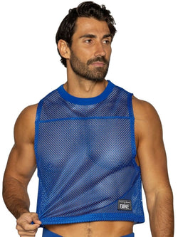 BIKE Athletic Men's activewear BAM135 Sleeveless Practice Jersey in Vibrant Royal Blue Color Royal thumbnail 4