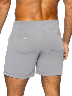 BIKE Athletic Men's activewear BAM207 Coaches Short 5 inch Inseam Color Color Gray thumbnail 3