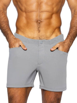 BIKE Athletic Men's activewear BAM207 Coaches Short 5 inch Inseam Color Color Gray thumbnail 4