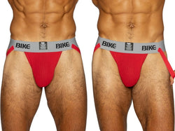 BIKE Athletic BAS304 Men's Underwear Classic Jockstrap Color Red thumbnail 1