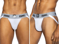 BIKE Athletic Men's Underwear BAS304 Classic Jockstrap Color White thumbnail 1