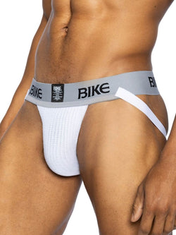 BIKE Athletic Men's Underwear BAS304 Classic Jockstrap Color White thumbnail 3