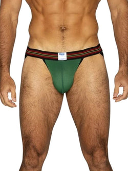 BIKE Athletic BAS305 Men's Underwear Performance Mesh Jockstrap Color Green thumbnail 2