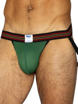 BIKE Athletic BAS305 Men's Underwear Performance Mesh Jockstrap Color Green thumbnail 3