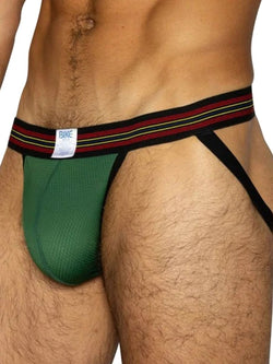 BIKE Athletic BAS305 Men's Underwear Performance Mesh Jockstrap Color Green thumbnail 4