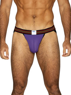 BIKE Athletic BAS305 Men's Underwear Performance Mesh Jockstrap Color Purple thumbnail 2