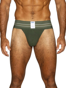 BIKE Athletic BAS306 Men's Underwear Original Number 10 Jockstrap Color Olive thumbnail 2