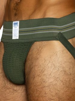 BIKE Athletic BAS306 Men's Underwear Original Number 10 Jockstrap Color Olive thumbnail 3