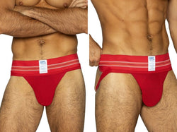BIKE Athletic Men's Underwear BAS306 Original Number 10 Jockstrap - Vibrant Color Red thumbnail 1