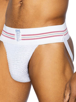 BIKE Athletic Men's Underwear BAS306 Original Number 10 Jockstrap Color White thumbnail 2
