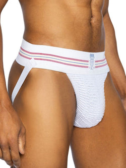 BIKE Athletic Men's Underwear BAS306 Original Number 10 Jockstrap Color White thumbnail 3