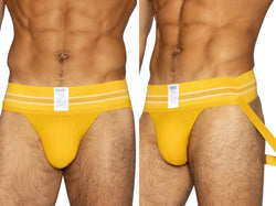 BIKE Athletic Men's Underwear BAS306 Original Number 10 Yellow Jockstrap Color Yellow thumbnail 1
