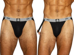 BIKE Athletic BAS308 Men's Underwear Swimmer Athletic Jockstrap Color Black thumbnail 1