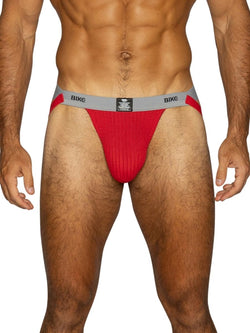 BIKE Athletic BAS308 Men's Underwear Swimmer Athletic Jockstrap Color Red thumbnail 2