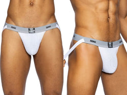 BIKE Athletic BAS308 Men's Underwear Swimmer Athletic Jockstrap Color White thumbnail 1