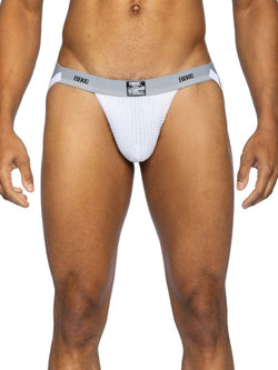 BIKE Athletic BAS308 Men's Underwear Swimmer Athletic Jockstrap Color White thumbnail 2