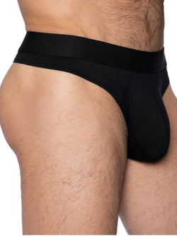 BIKE Athletic Men's Underwear BAS319 Active Thong Color Color Black thumbnail 3