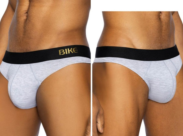 BIKE Athletic Men's Underwear BAS319 Active Thong in Color Light Gray