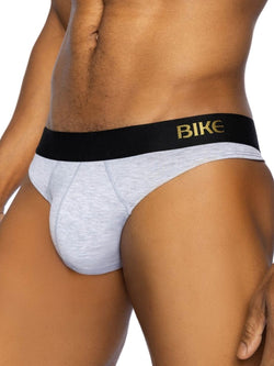 BIKE Athletic Men's Underwear BAS319 Active Thong in Color Light Gray thumbnail 2