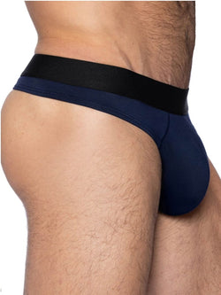 BIKE Athletic Men's Underwear BAS319 Active Thong Color Navy thumbnail 3