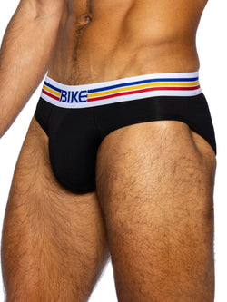 BIKE Athletic Men's Underwear BAS327 Stretch Cotton Brief Color Color Black thumbnail 2