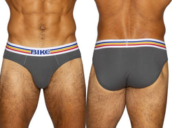 BIKE Athletic BAS327 Men's Underwear Stretch Cotton Brief Color Charcoal thumbnail 1