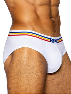 BIKE Athletic Men's Underwear BAS327 Stretch Cotton Brief Color White thumbnail 2