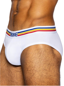 BIKE Athletic Men's Underwear BAS327 Stretch Cotton Brief Color White thumbnail 4