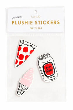 Ban.do Party Food 3pk Leatherette Plushie Stickers thumbnail 1