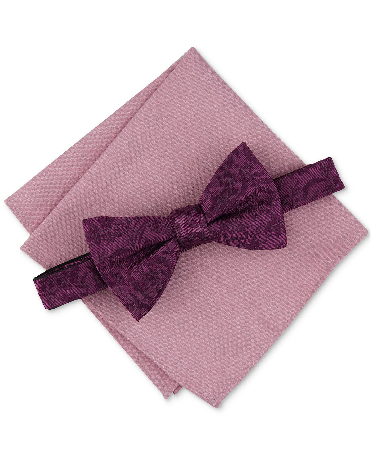 Bar III 2-Pc. Edken Bow Tie & Pocket Square Set