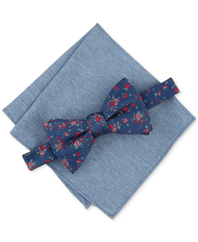 Bar III Lance Floral Bow Tie & Pocket Square Set