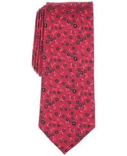 Bar III White-Dot Floral Tie thumbnail 1