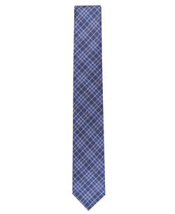 Bar Iii Cooper Skinny Plaid Tie Navy thumbnail 2
