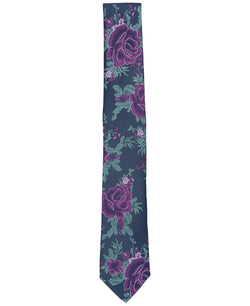 Bar Iii Delmar Floral Tie Created for Macy - Berry thumbnail 3