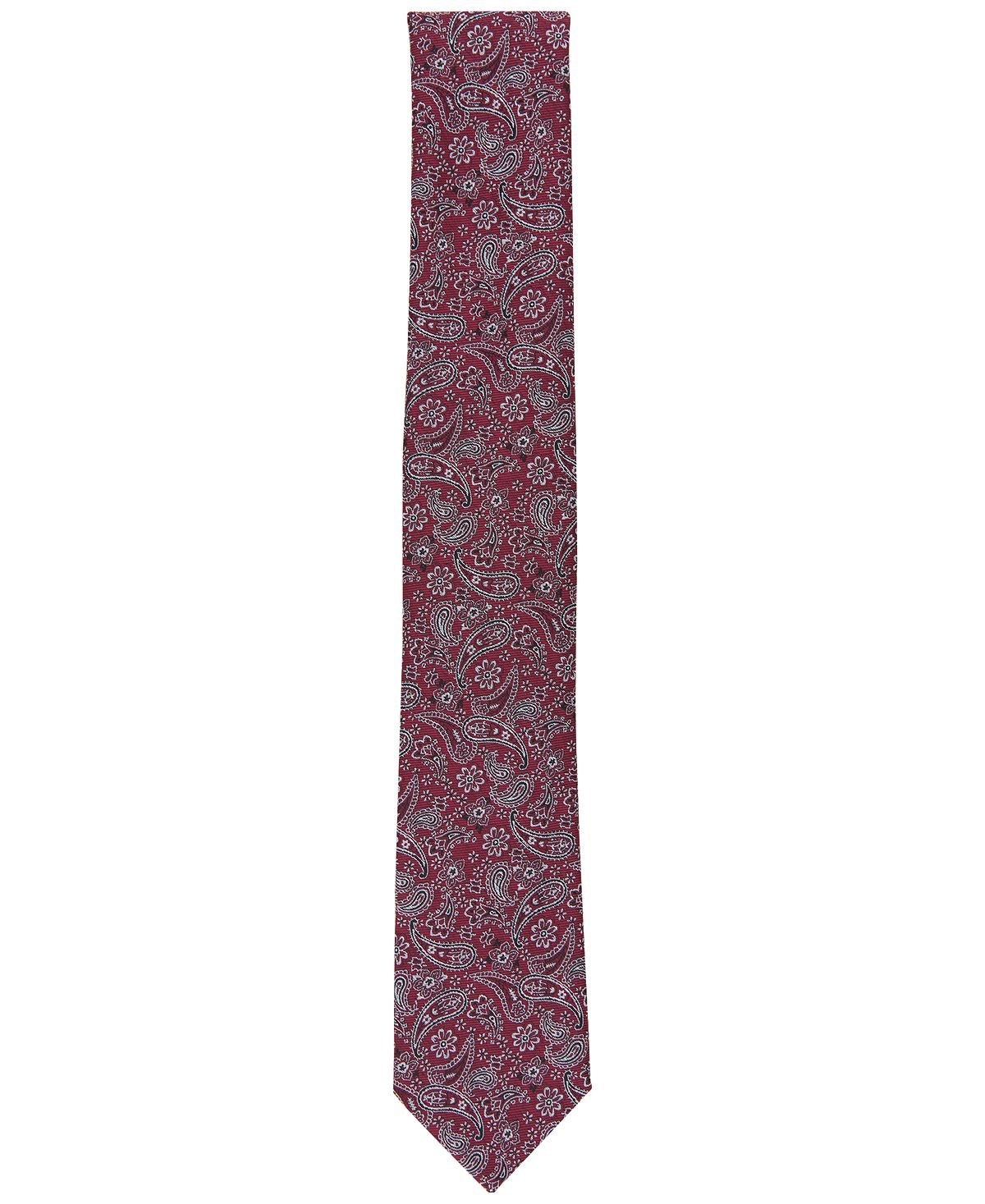 Bar Iii Oakand Skinny Paisley Tie Red