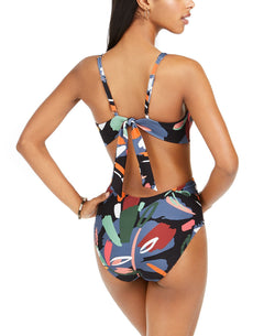 Bar Iii Printed One-piece Monokini Swimsuit Paradise Palm thumbnail 2
