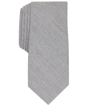 Bar Iii Slim Fit Tie Necktie One Size Light Grey Solid gray