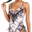 Bar Iii Tie-dyed Low-back One-piece Swimsuit Ink-Dye