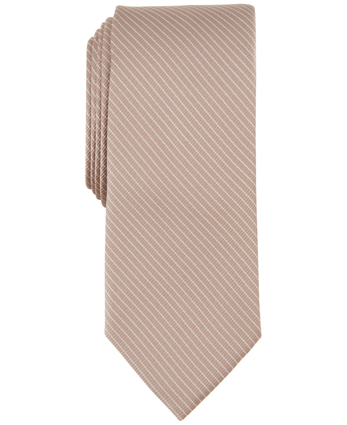 Bar Iii Weston Stripe Tie Created for Macy - Taupe