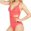 Bar Iii Wrap-around One-piece Swimsuit Passion Pink
