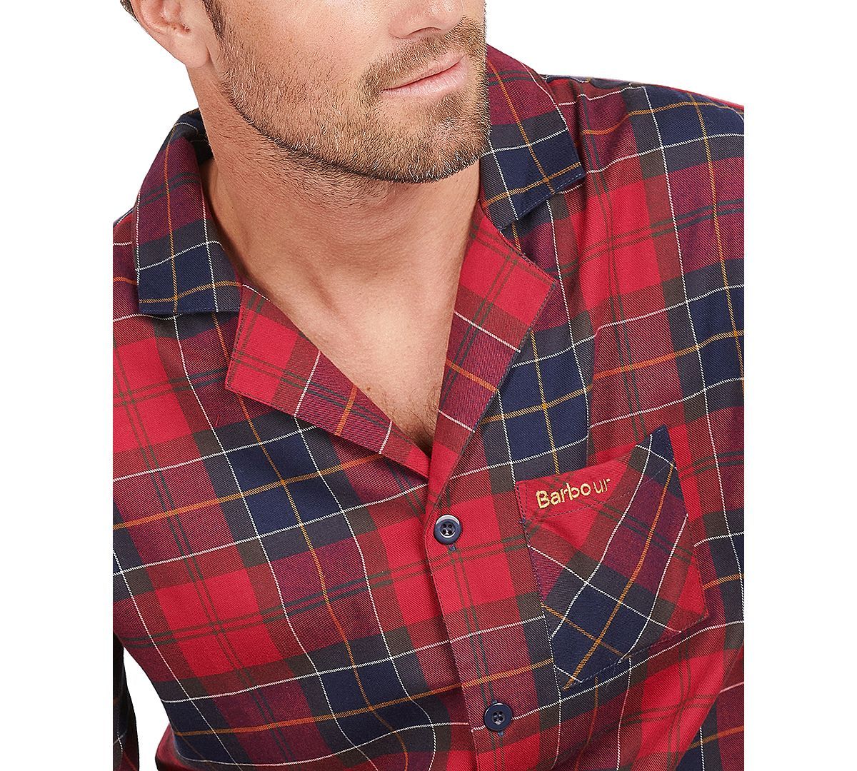 Barbour Laith Pajama Set Red Tartan