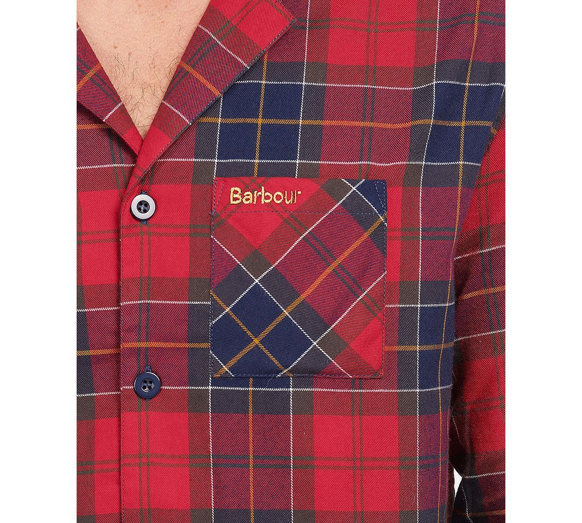 Barbour Laith Pajama Set Red Tartan
