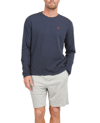 Barbour Sheldon Long-sleeve Sleep T-shirt Navy