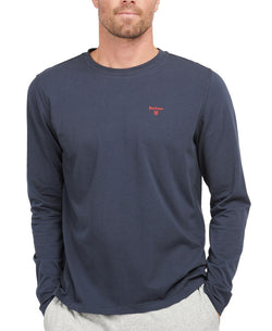 Barbour Sheldon Long-sleeve Sleep T-shirt Navy thumbnail 3