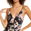 Becca First Date Printed Shirred One-piece Swimsuit Floral Multi